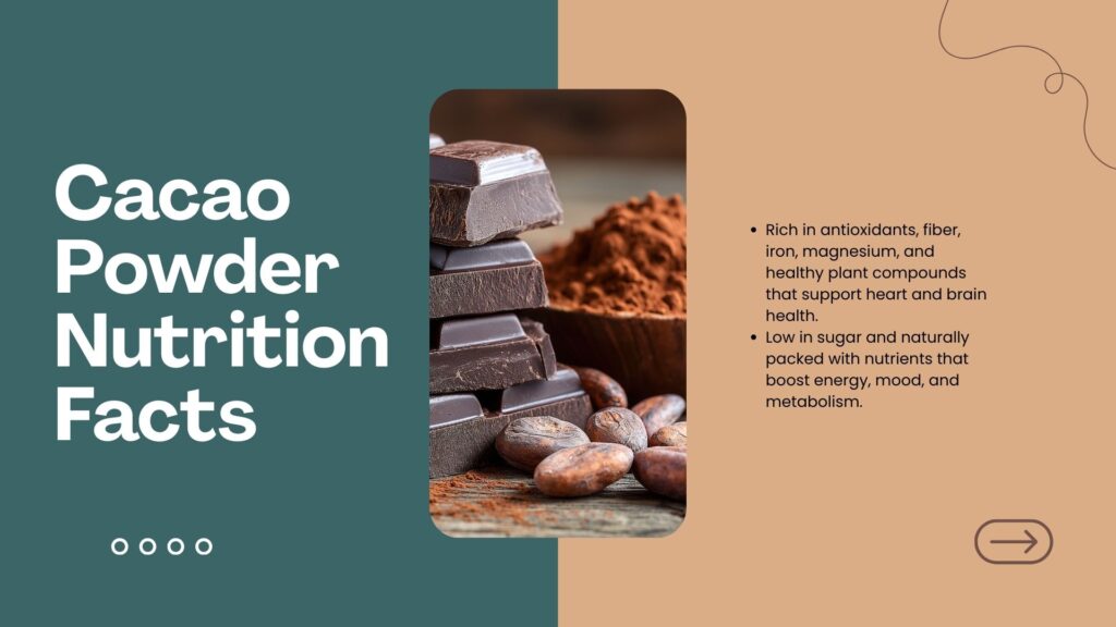 Cacao Powder Nutrition Facts