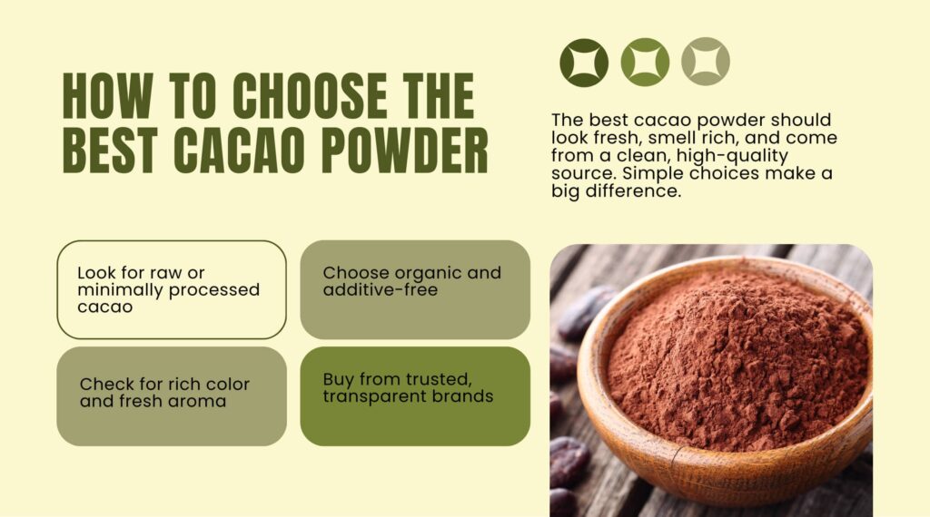 How to  choose Cacao Powder